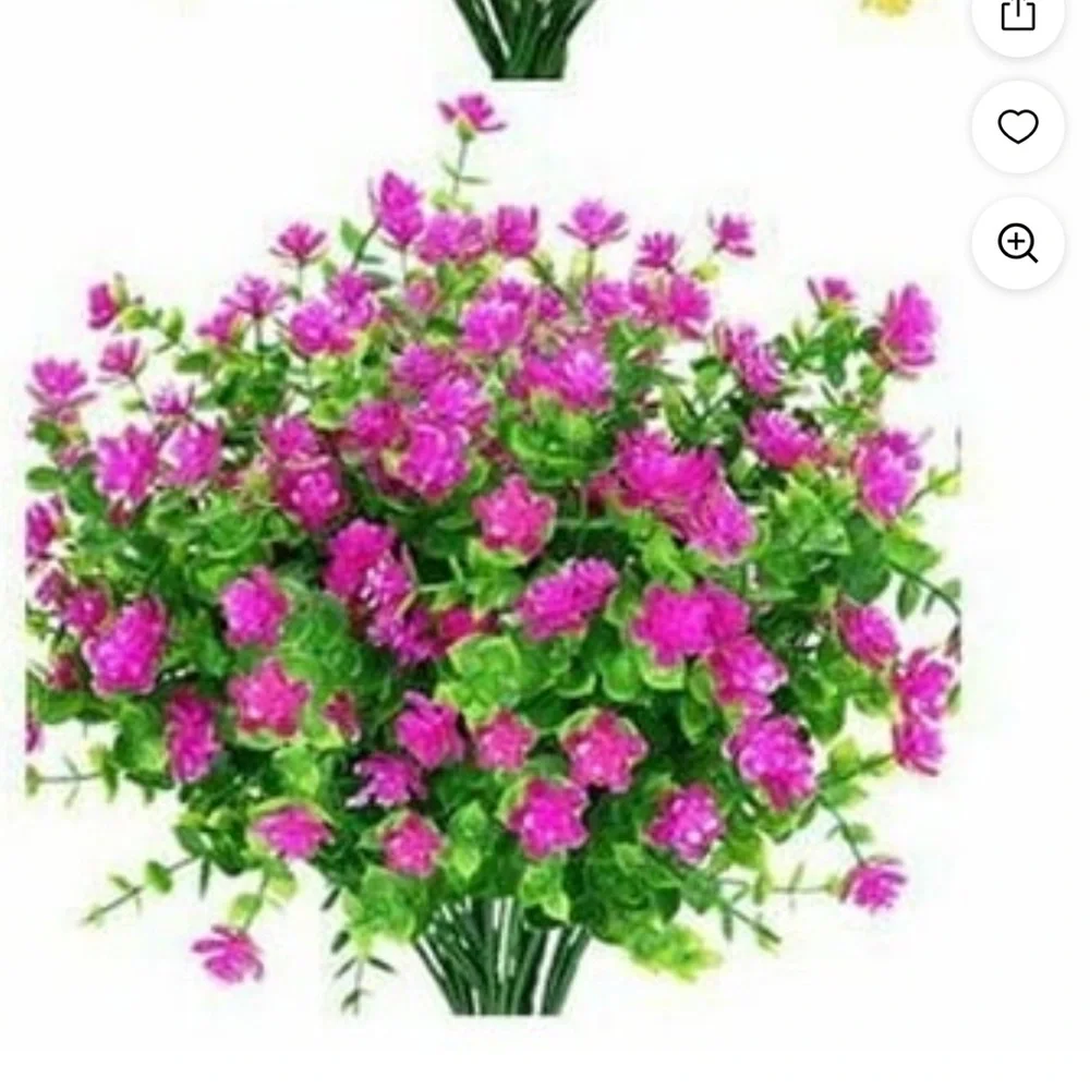 Vibrant Pink and Green Artificial Flower Bouquet
